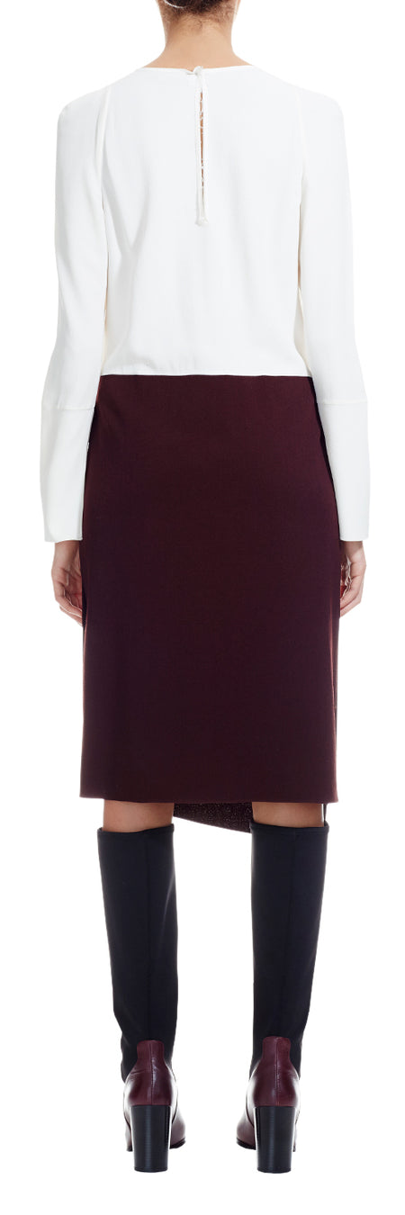 Plimsole White / Oxblood The Crypt Dress
