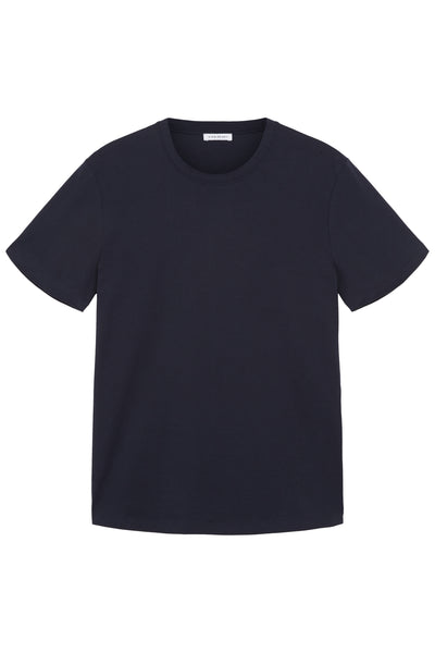 Navy David Cotton T-Shirt