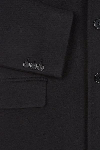 Black Paulin Tailored Coat