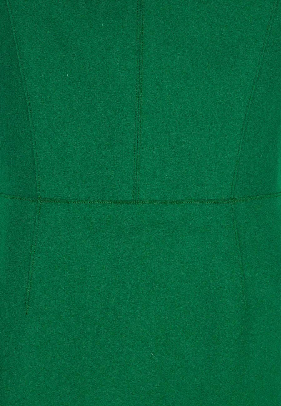 Green Melton Dress