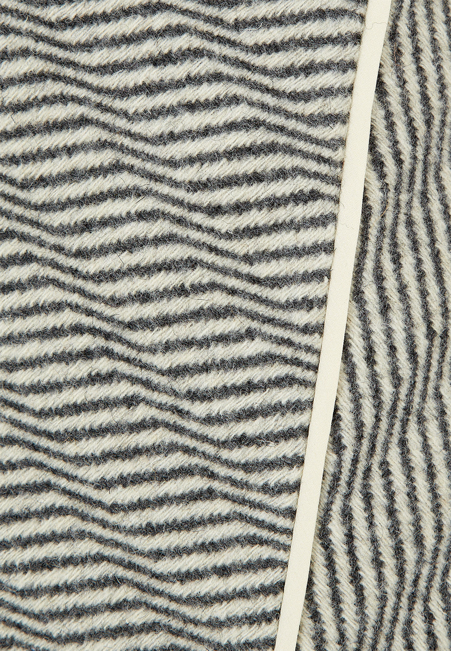 Ecru/Grey Animal Tweed Skirt