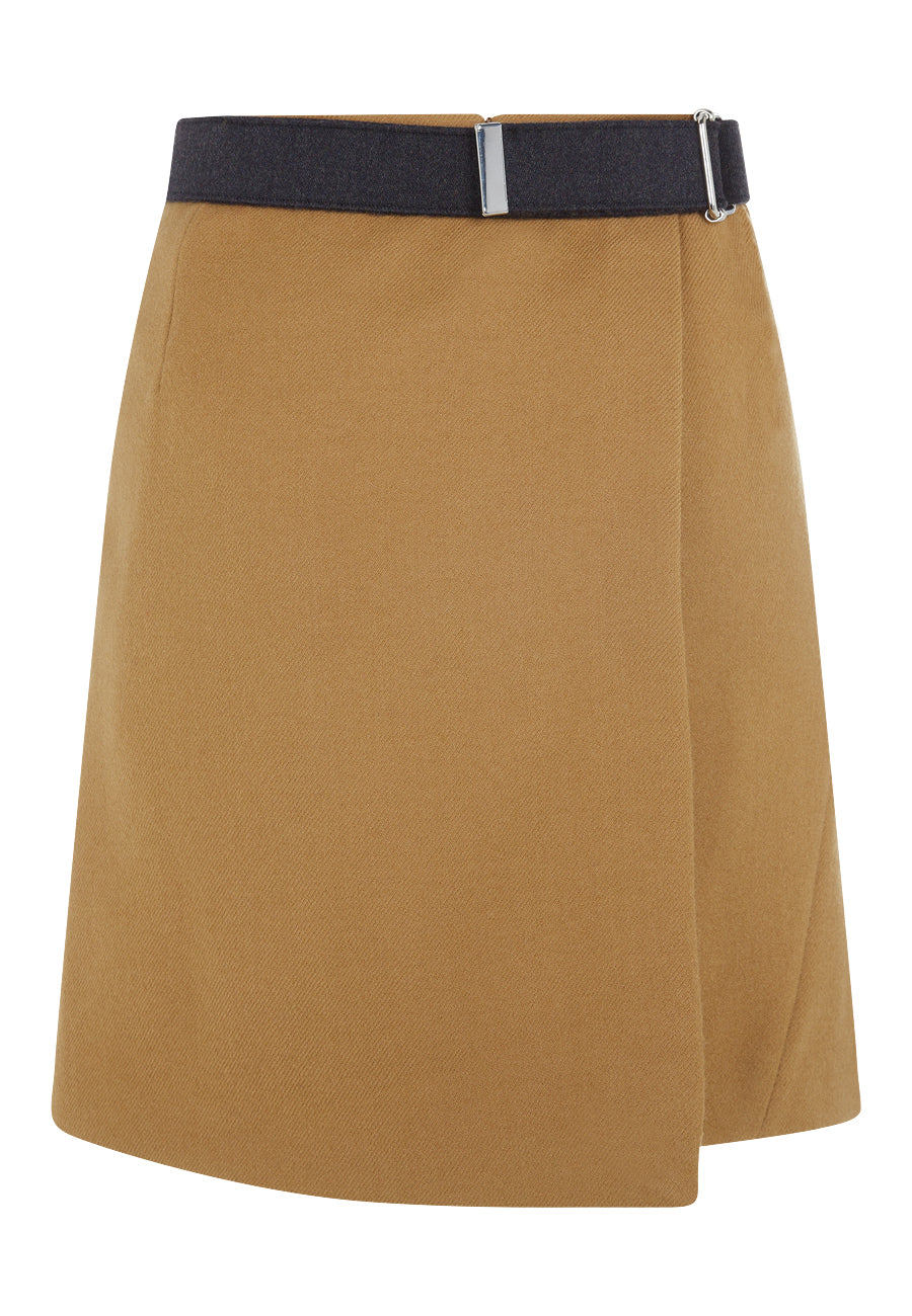 Camel Wrap Belt Skirt