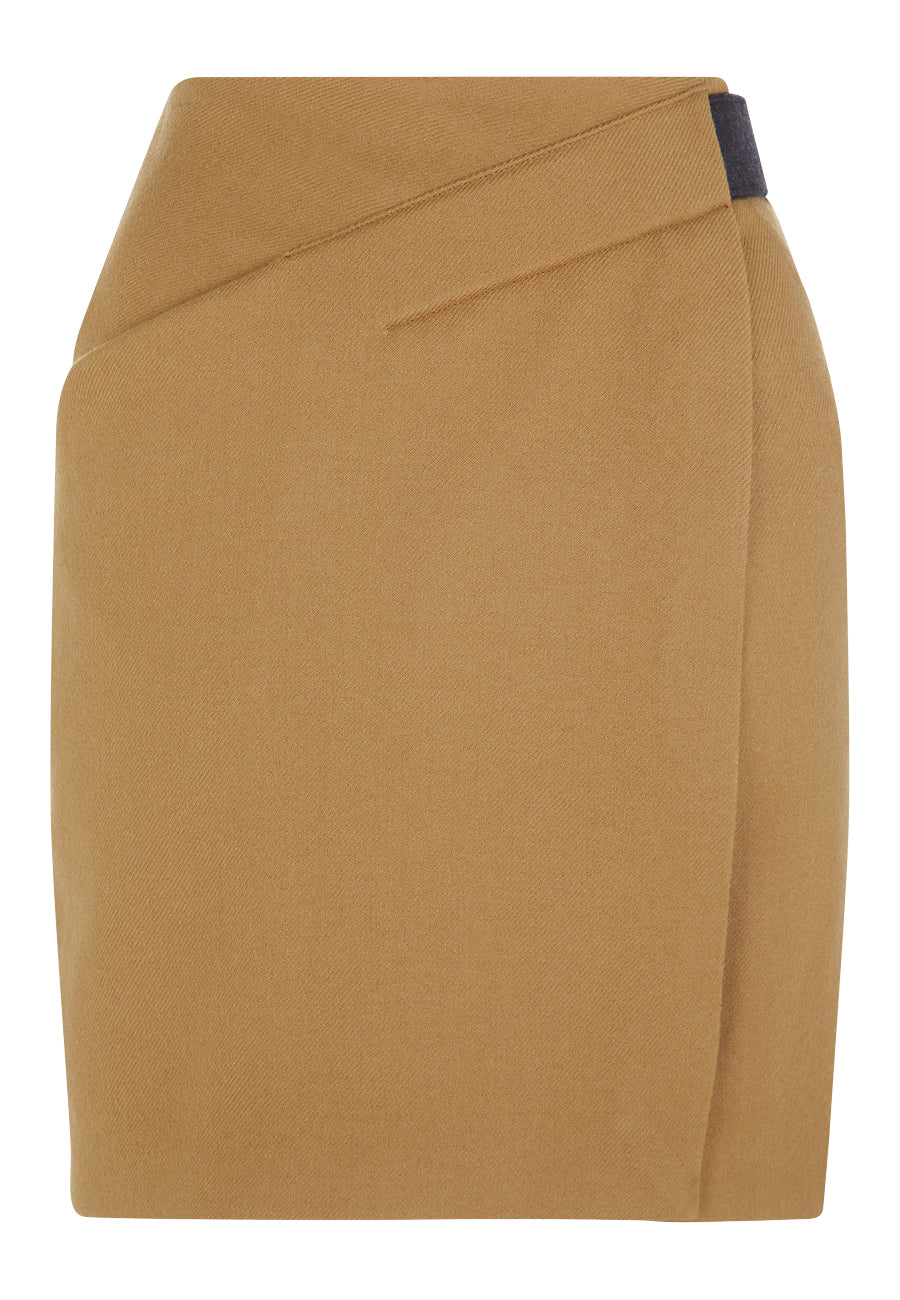 Camel Wrap Belt Skirt