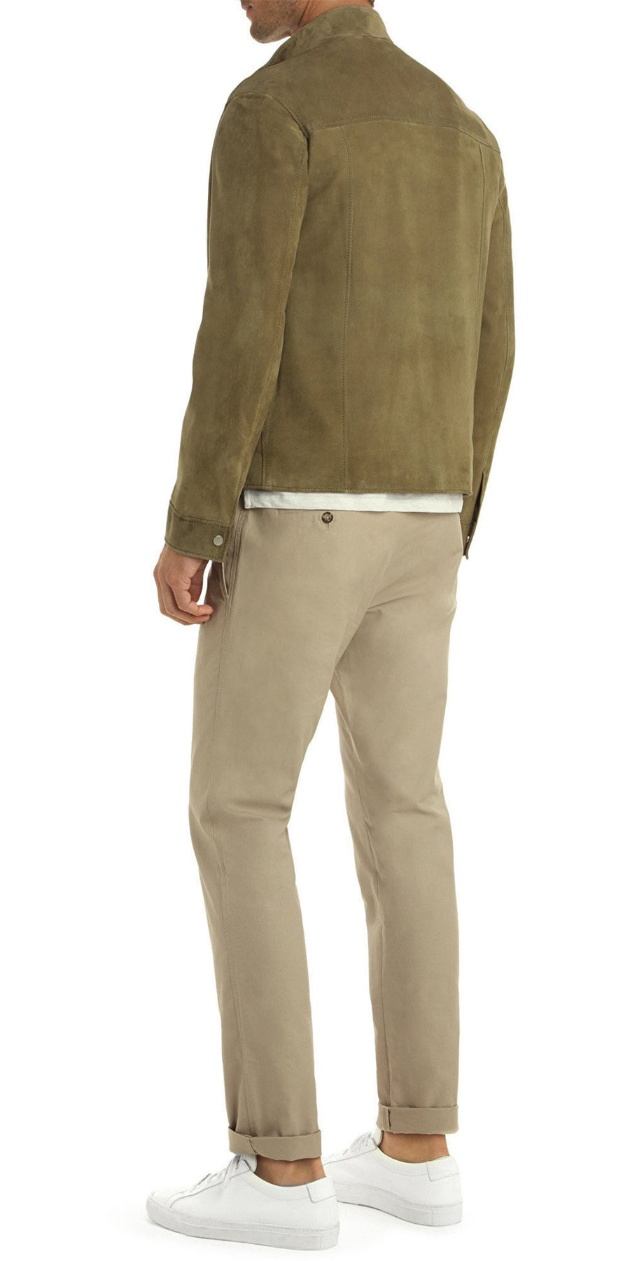 SUEDE OLIVE PELIN JACKET