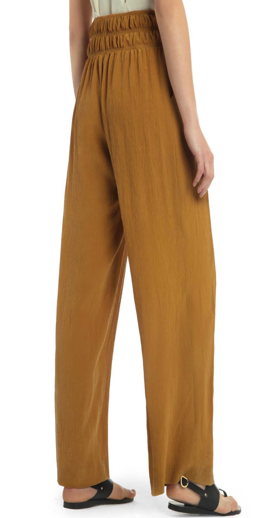 BELTED WIDE LEG TROUSER