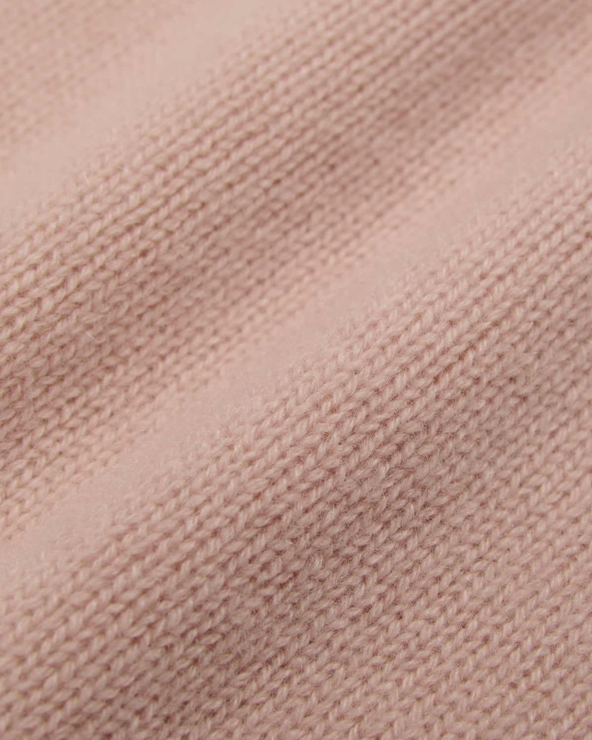 close-up of the blush pink cardigan knit fabric
