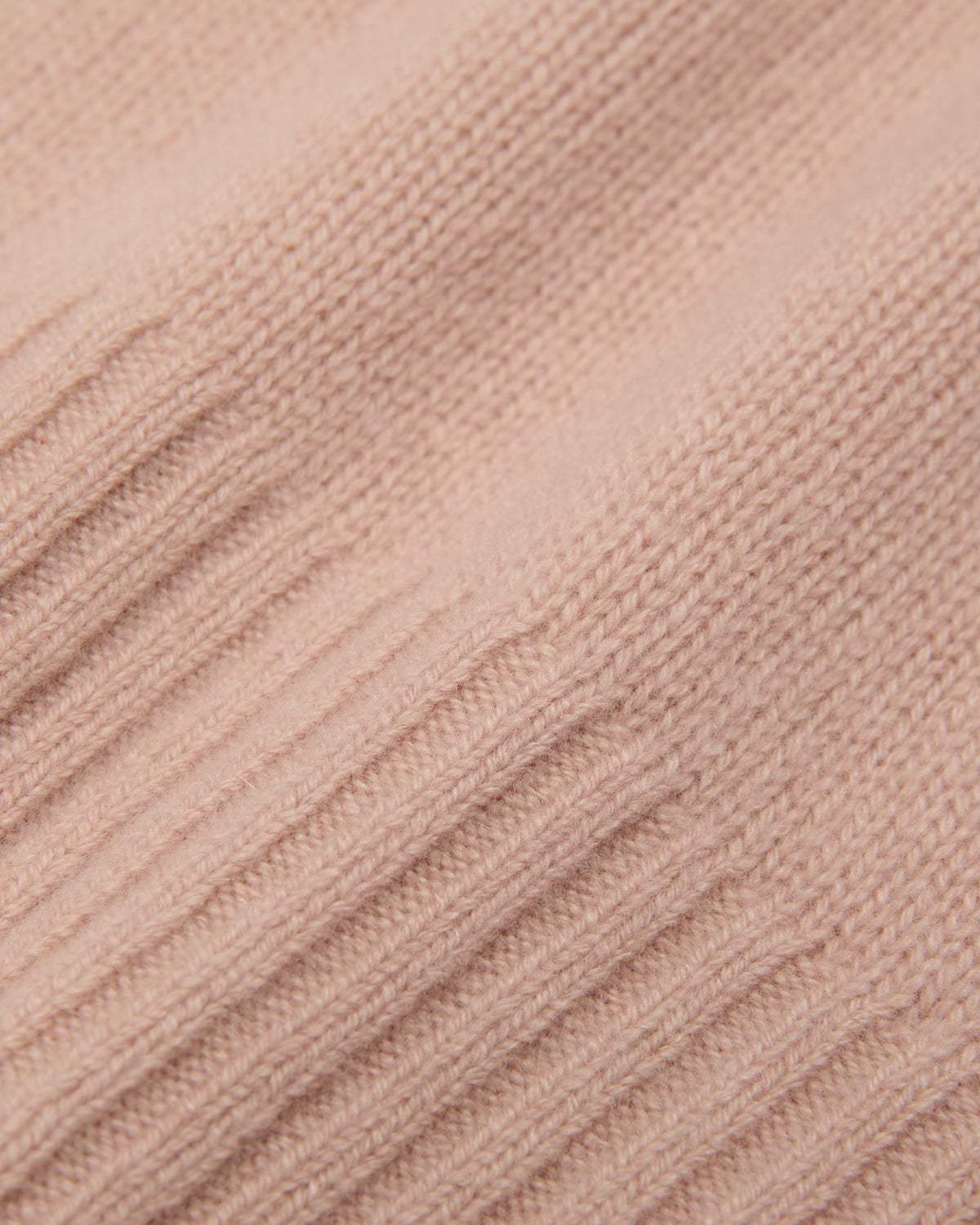 close-up of the blush pink sweater knit fabric