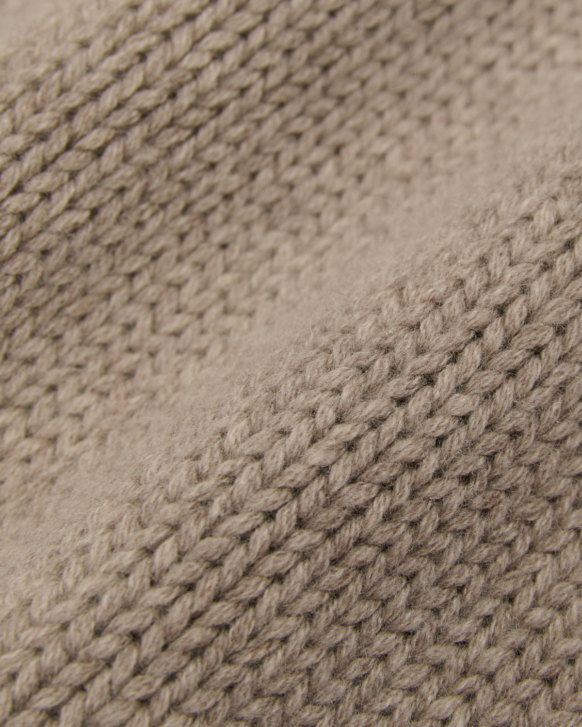 close-up of the mink sweater knit fabric