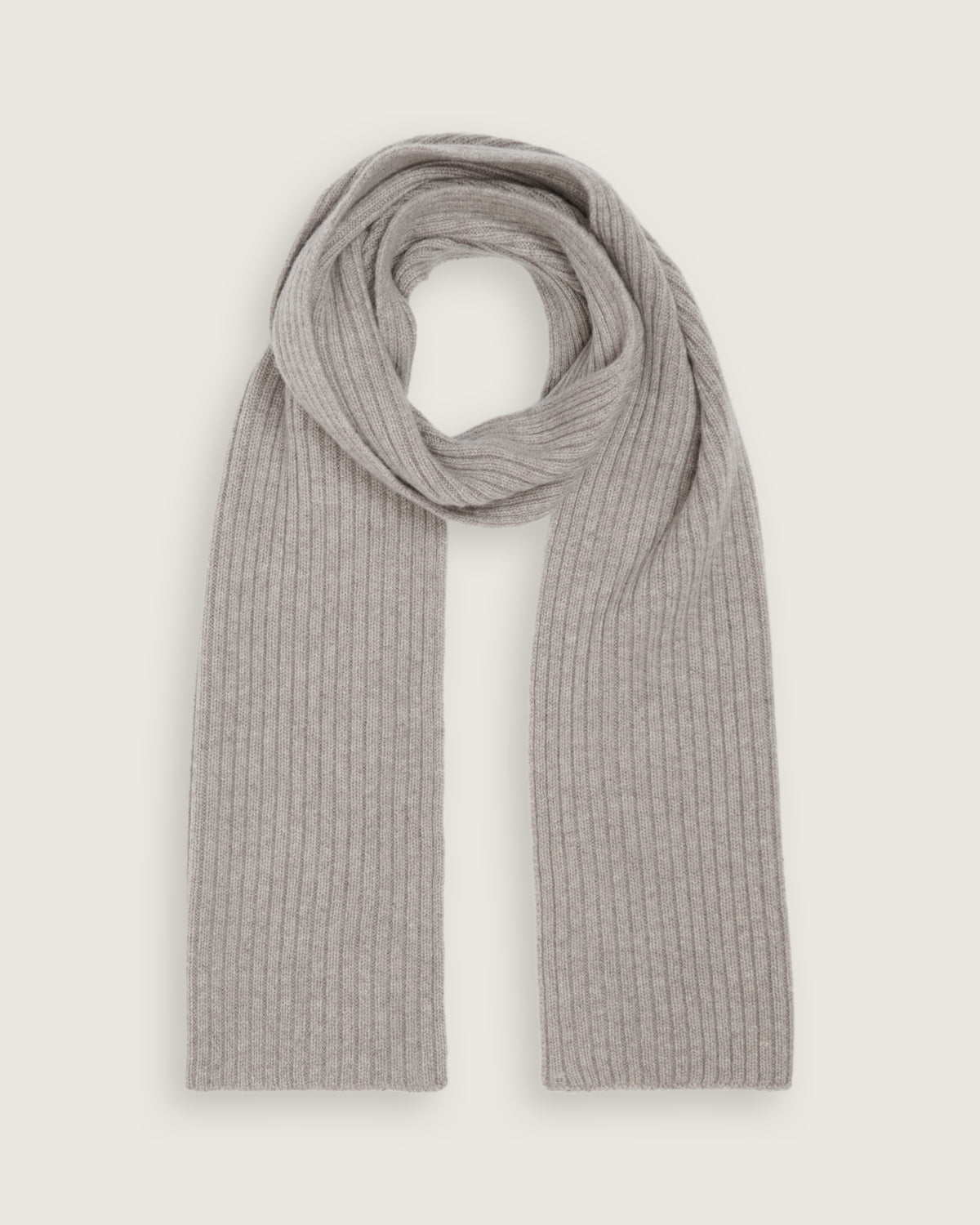 Cashmere Ribbed Scarf