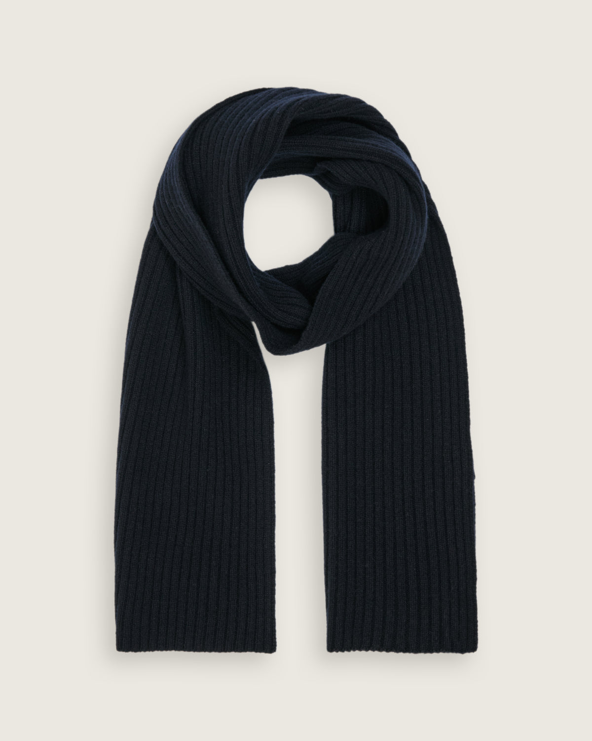 Cashmere Ribbed Scarf