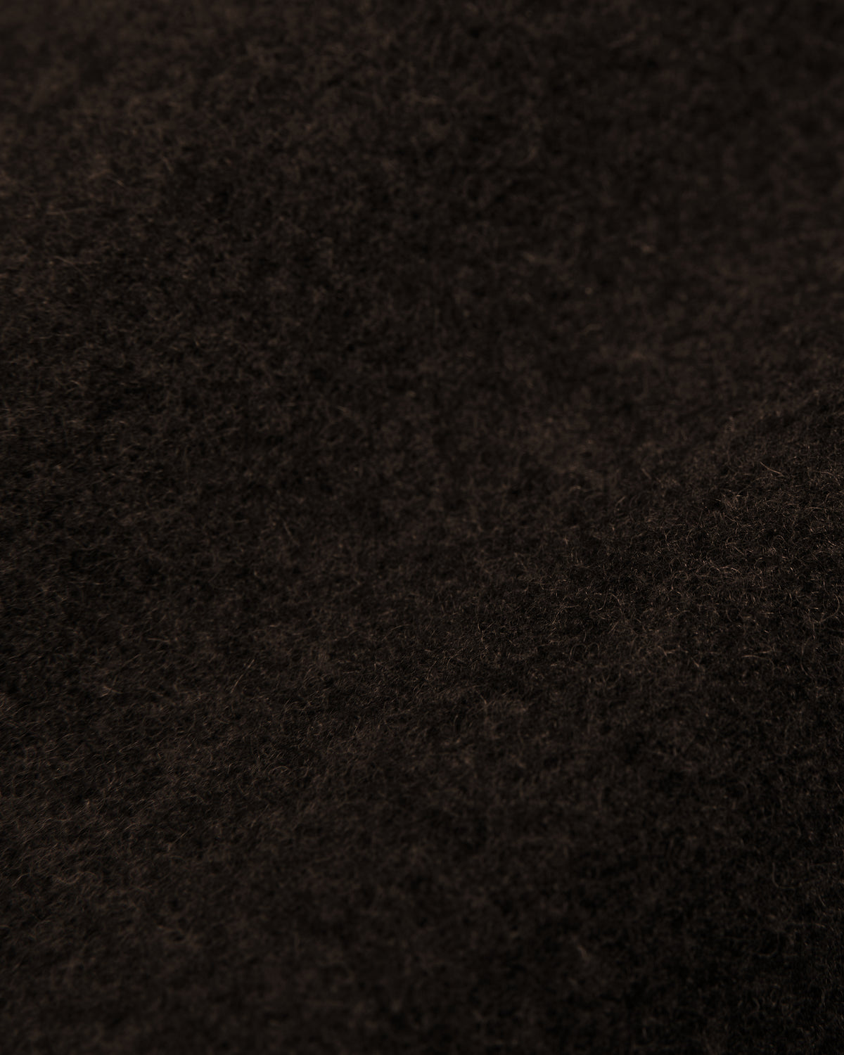 close-up of the chocolate brown blazer fabric