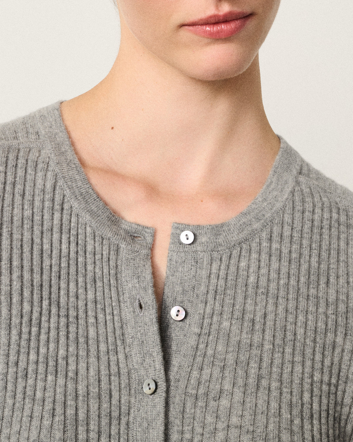 close-up of woman's neckline and collar