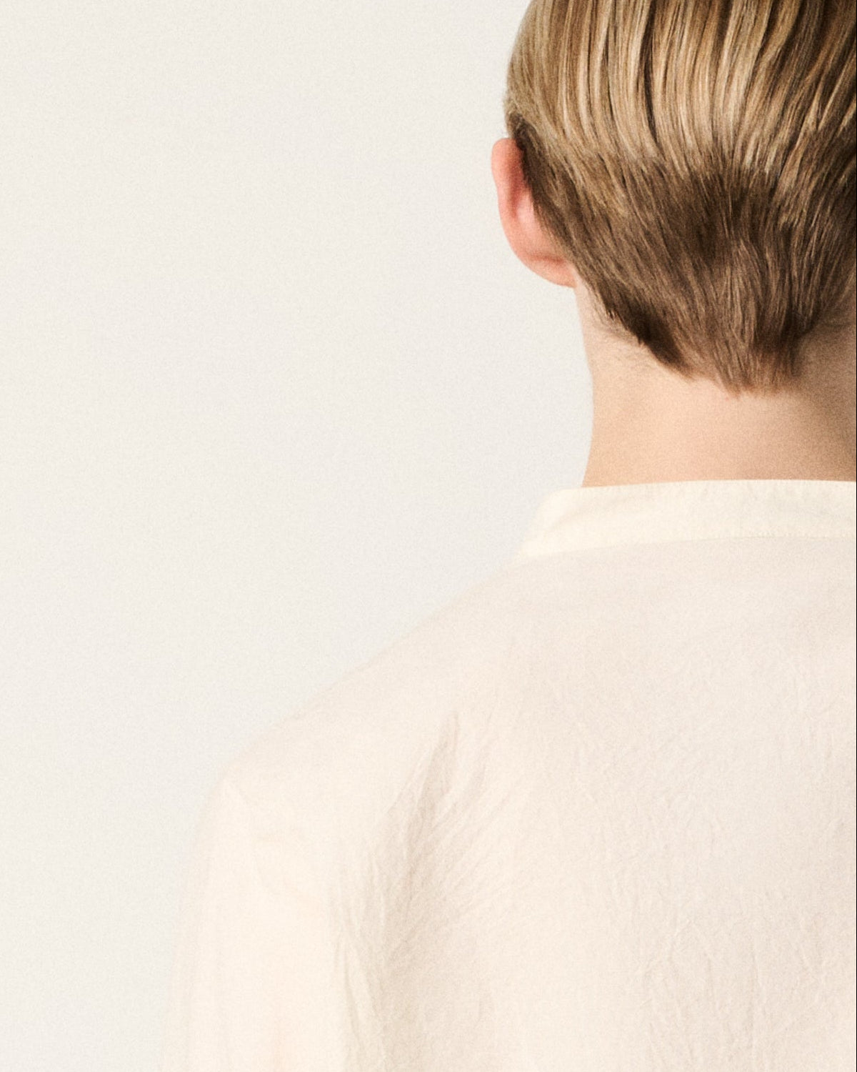 close-up of woman's back and neck