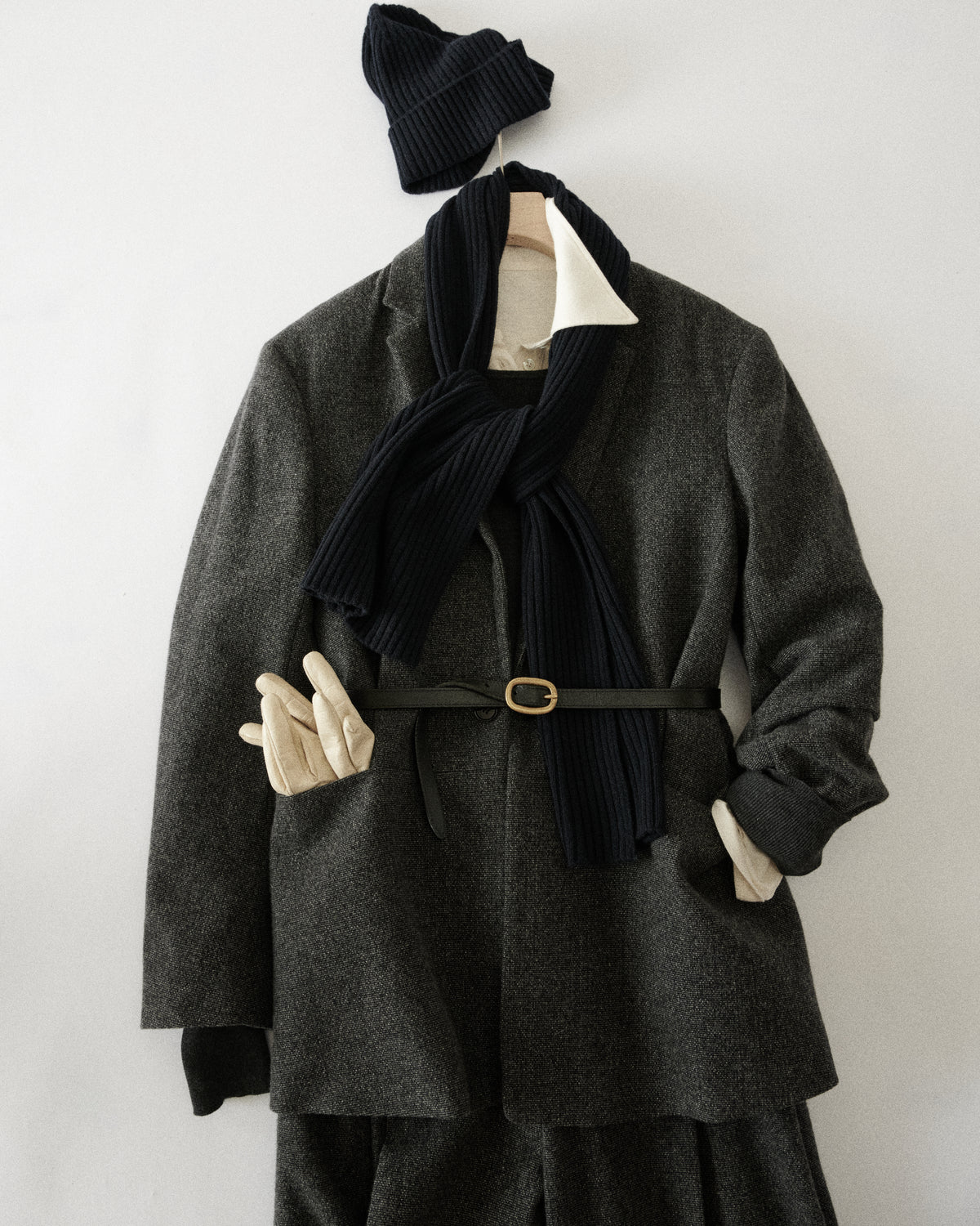 Cashmere Ribbed Scarf