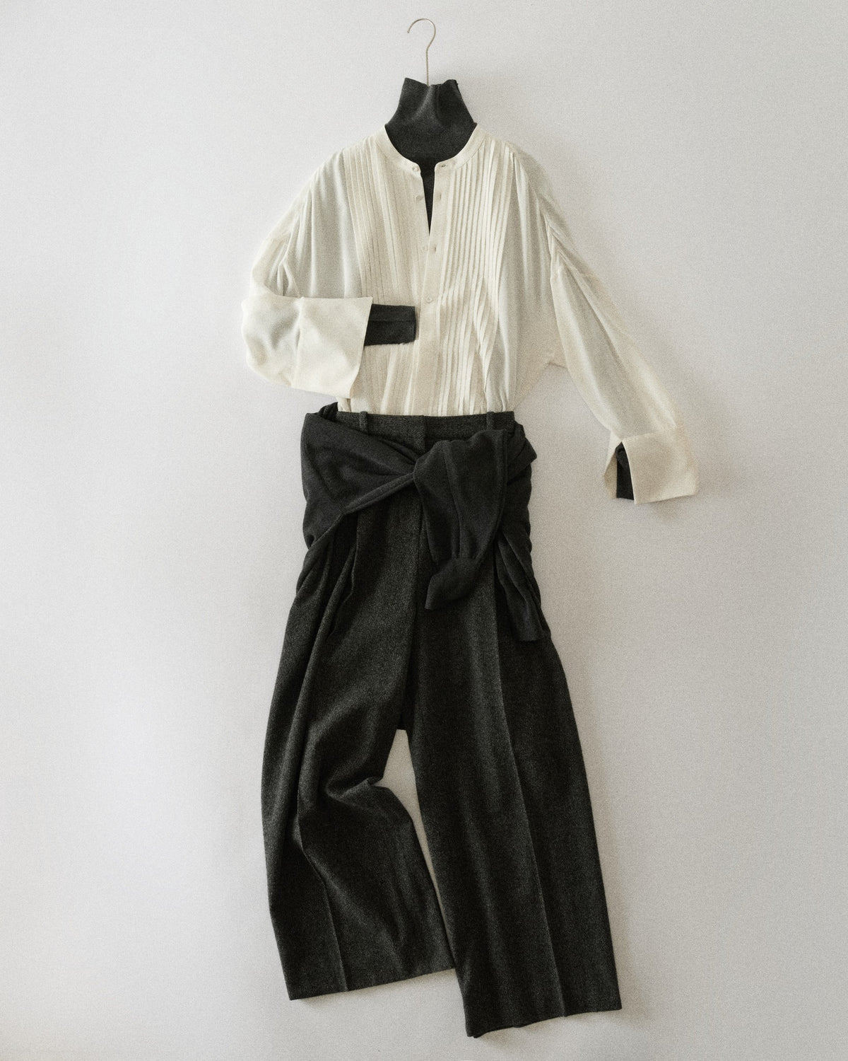 Silk Tunic Tux Shirt