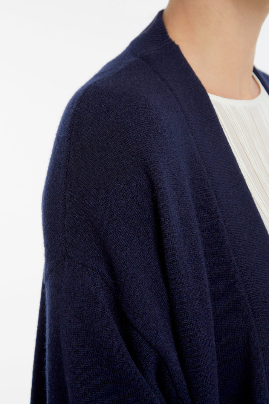 Cardigan Nicole Farhi Jumpers NAVY MALMO CASHMERE CARDIGAN