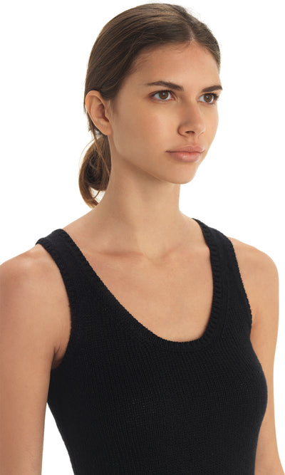 Black Knitted Casie Dress
