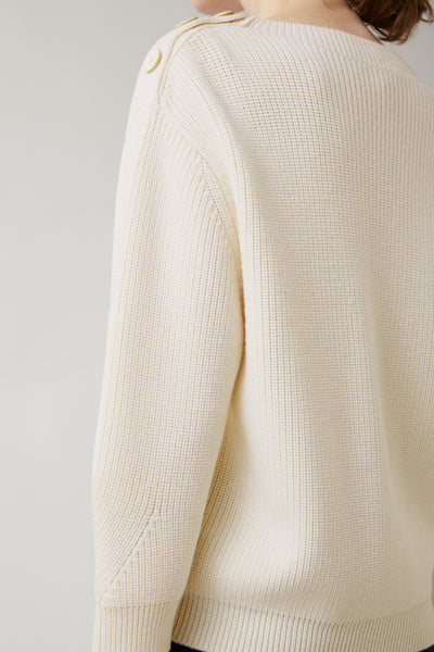 Bone Marisa Merino Shoulder Button Sweater