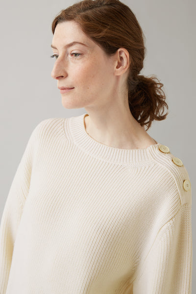 Bone Marisa Merino Shoulder Button Sweater