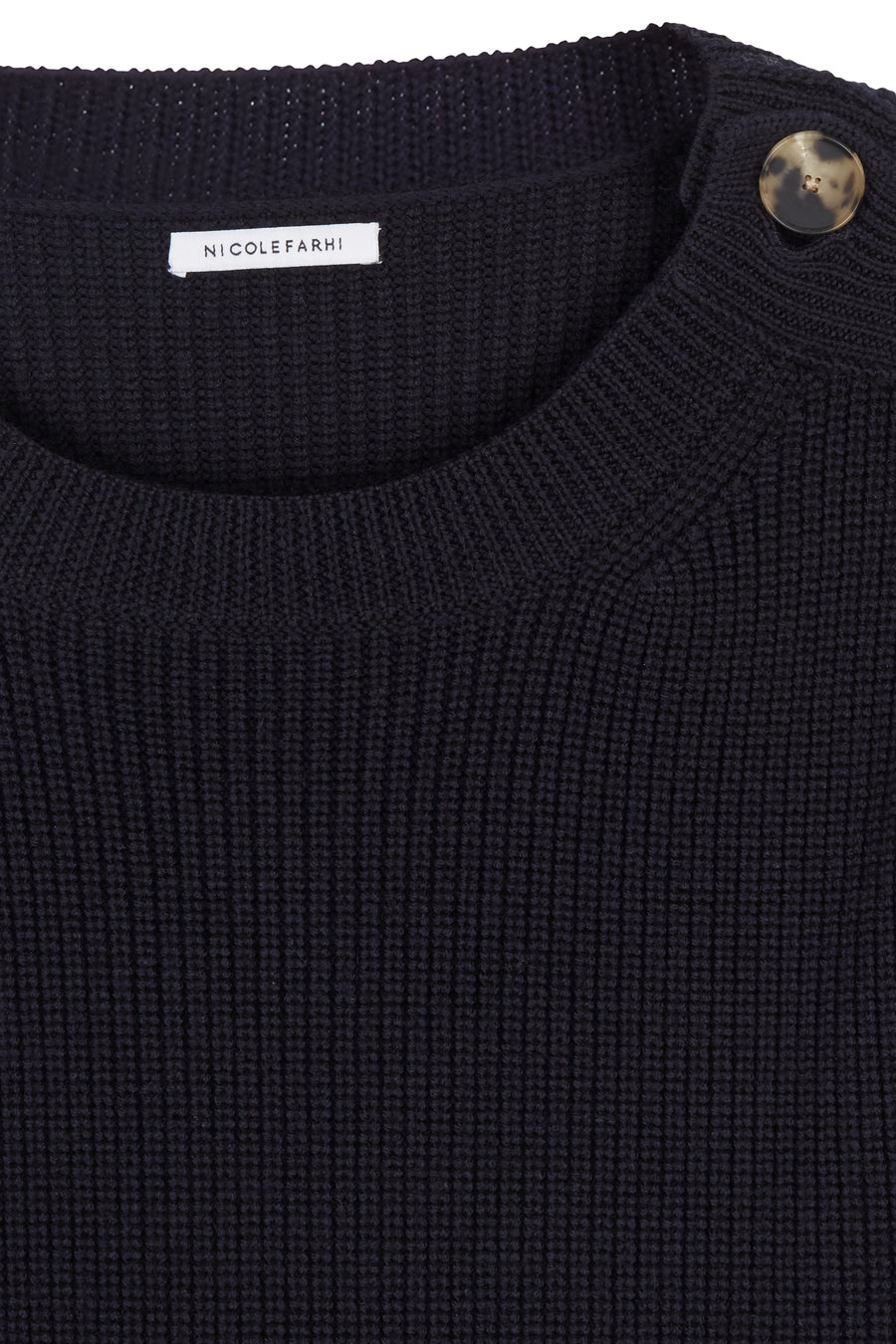 Ink Marisa Merino Shoulder Button Sweater Nicole Farhi