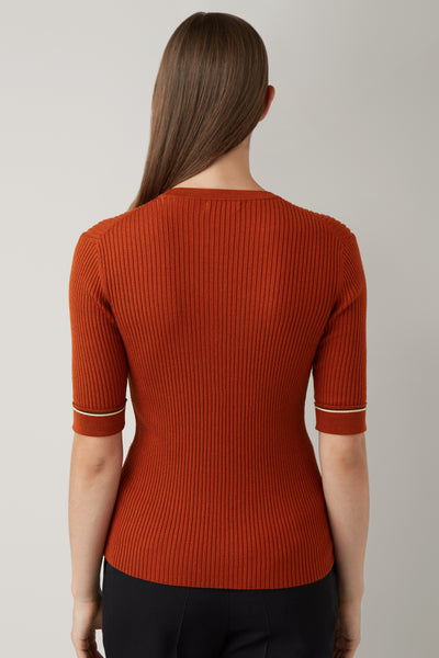 Spice Ellen Rib 3/4 Sleeve Knit