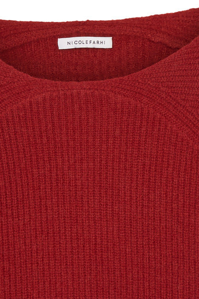 Sangria Sanna Wool Rib V-Neck Jumper