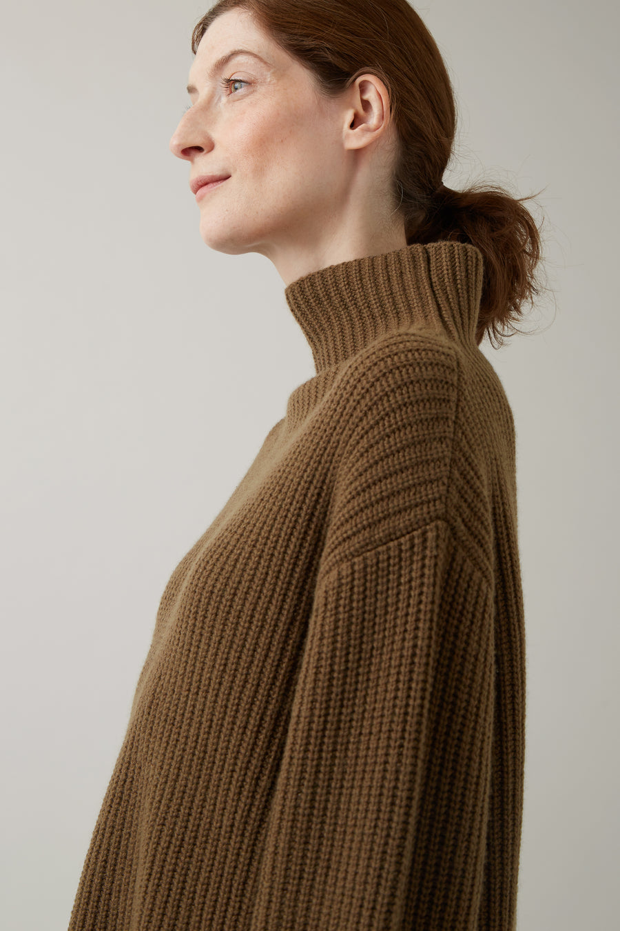 Americano Lydia Thick Rib Cashmere Knit