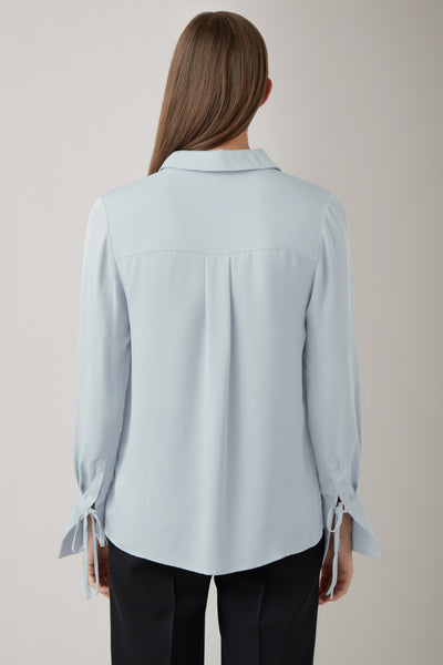 Ice Kiki Silk Oversized Cuff Shirt