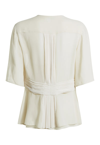Pumice Plisse Pleat Blouse