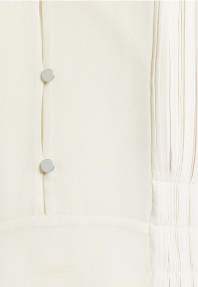 Pumice Plisse Pleat Blouse