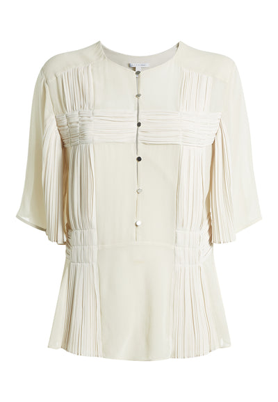 Pumice Plisse Pleat Blouse