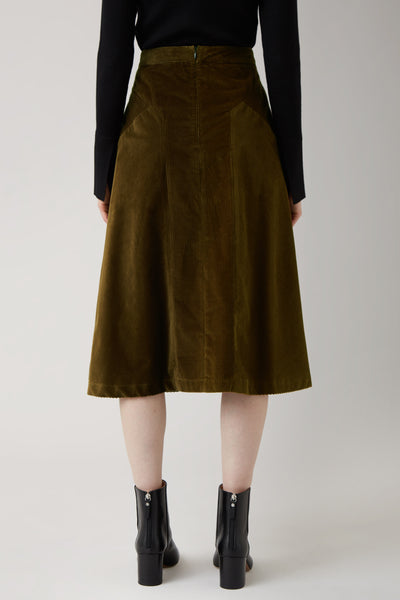 Pecan Sadie Cord Skirt