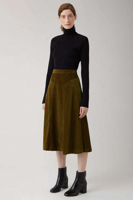 Pecan Sadie Cord Skirt