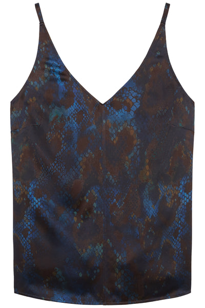 Ink/Nutmeg Zarina Silk Snake Skin Cami