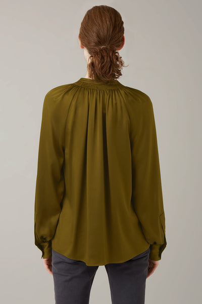 Nutmeg Annette Silk Gathered Blouse