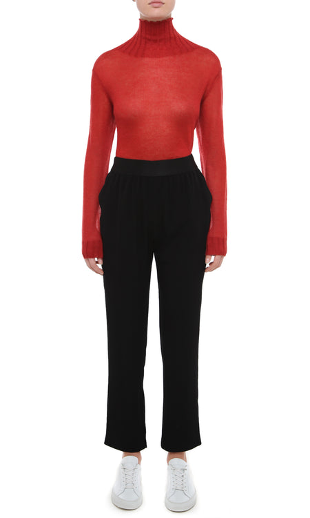 CARVER BLACK RELAXED TROUSER