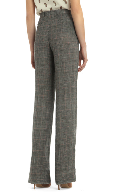 RAMSAY BLK/WHT LINEN TROUSER