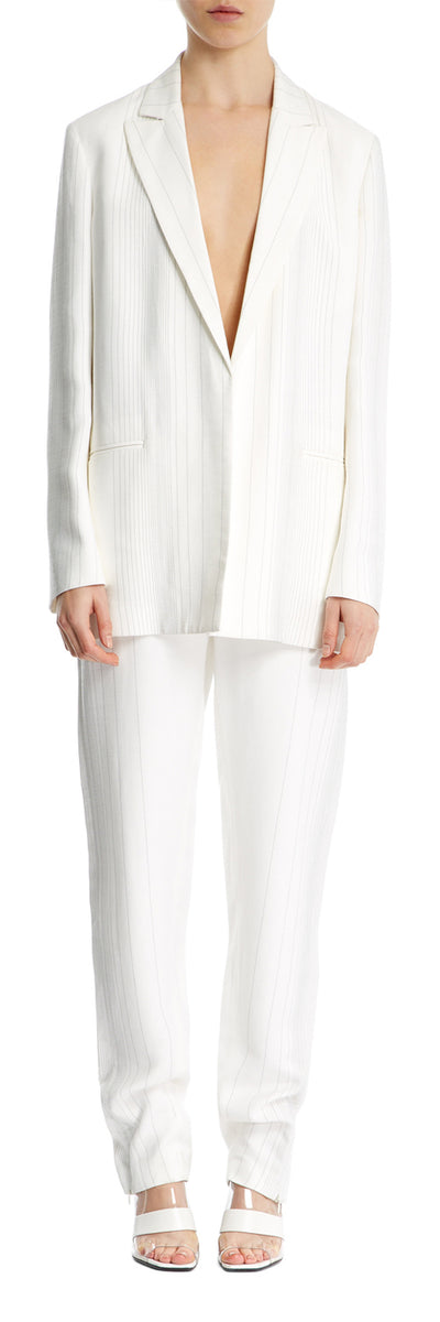 Ecru Shantung Trousers