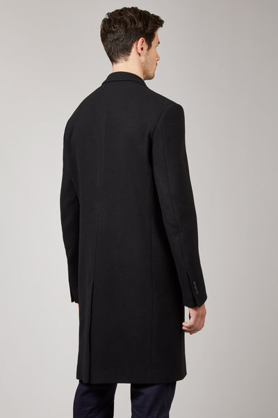 Black Paulin Tailored Coat