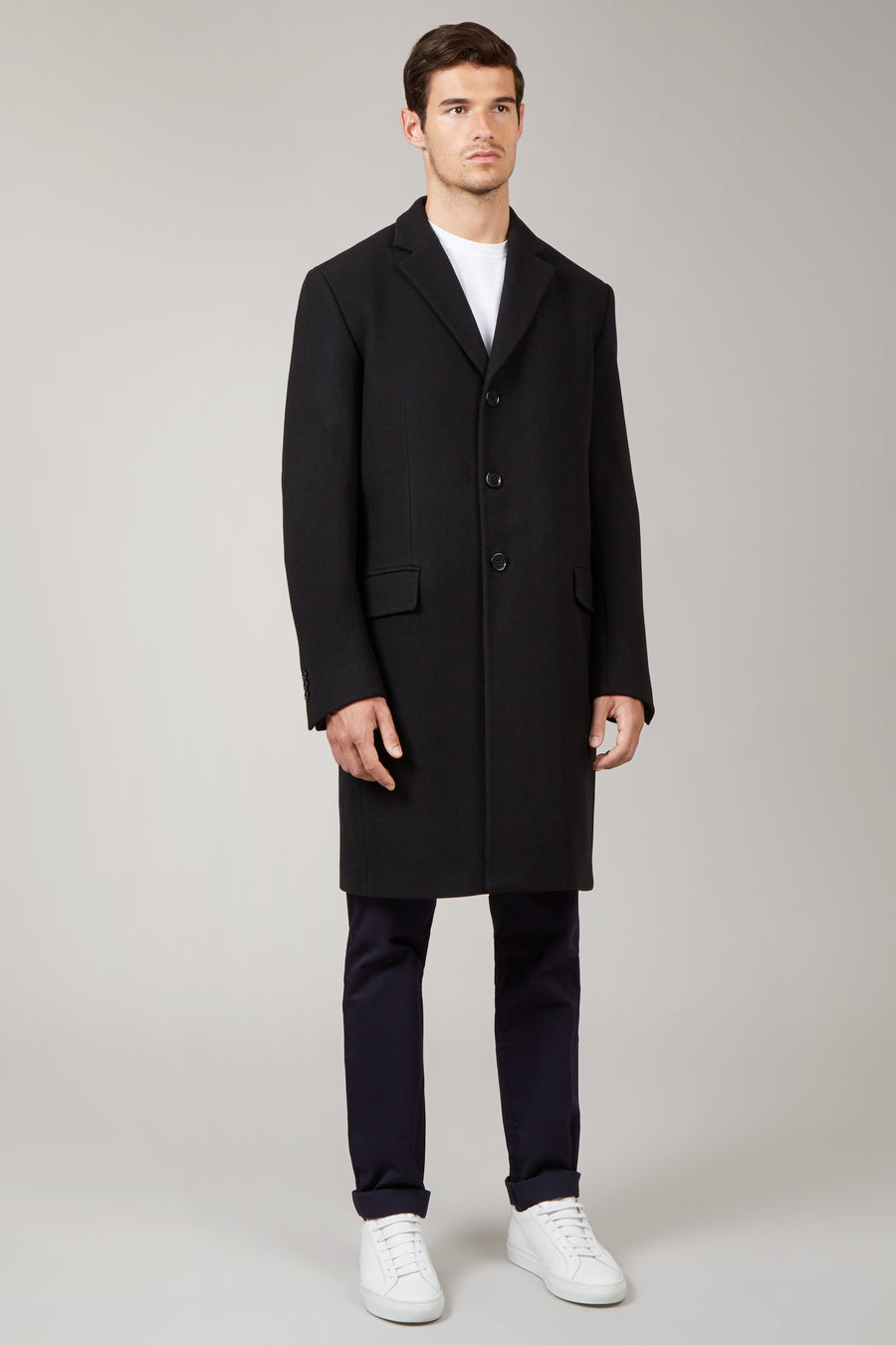 Black Paulin Tailored Coat