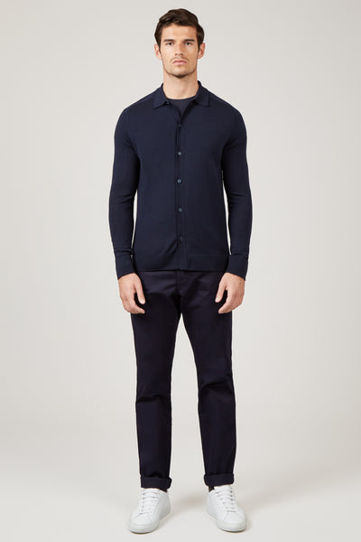 Navy Oliver Knit Shirt