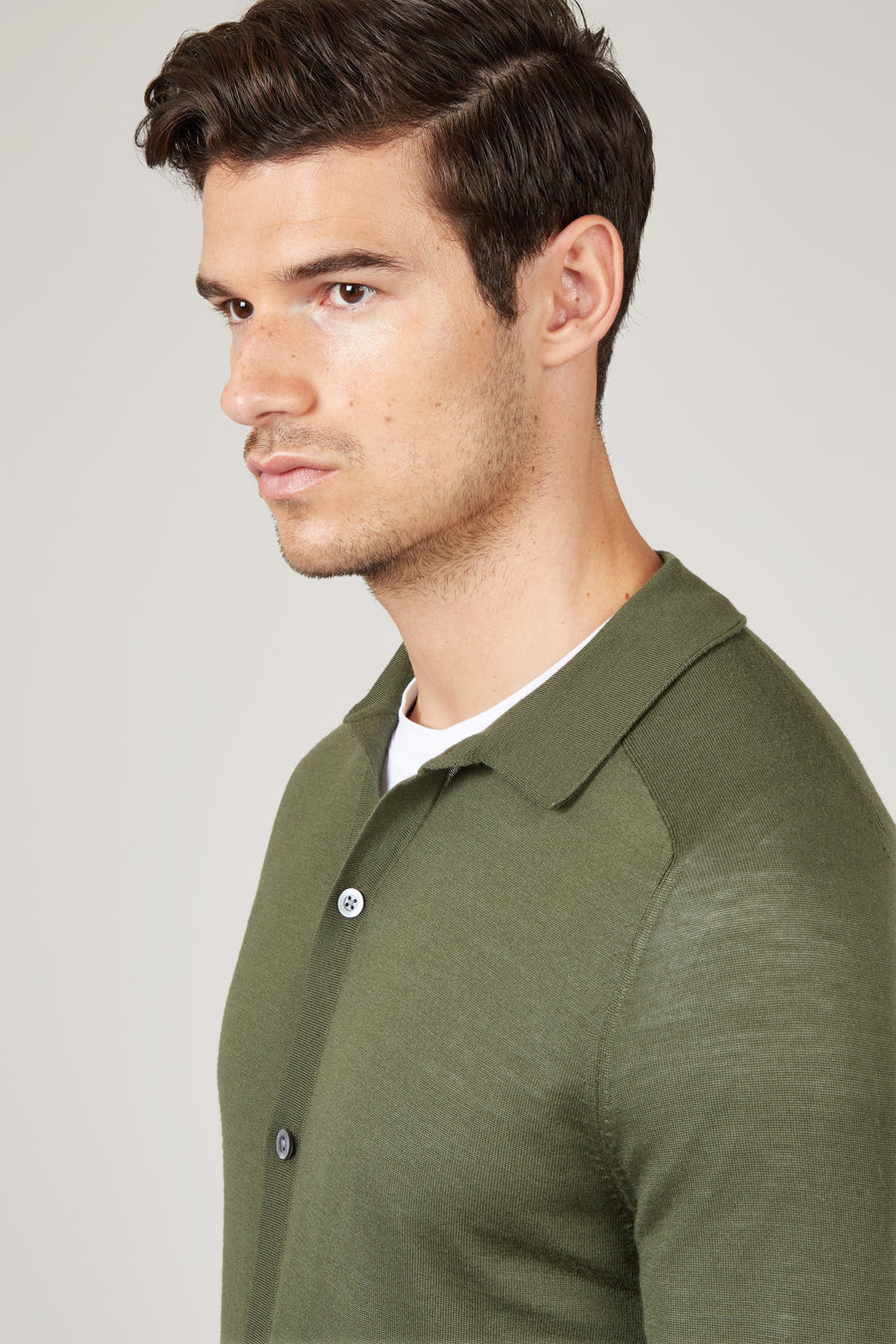 Pale Olive Oliver Knit Shirt