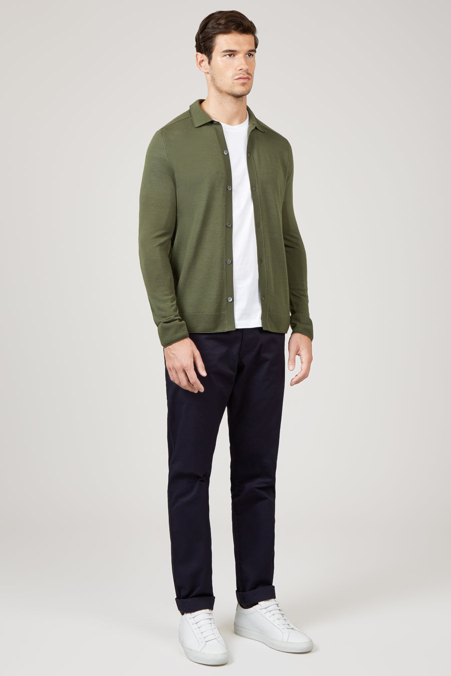 Pale Olive Oliver Knit Shirt