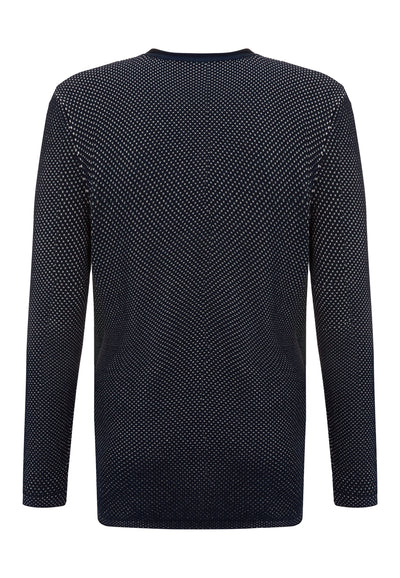 Marine Graphic Pique Cardigan