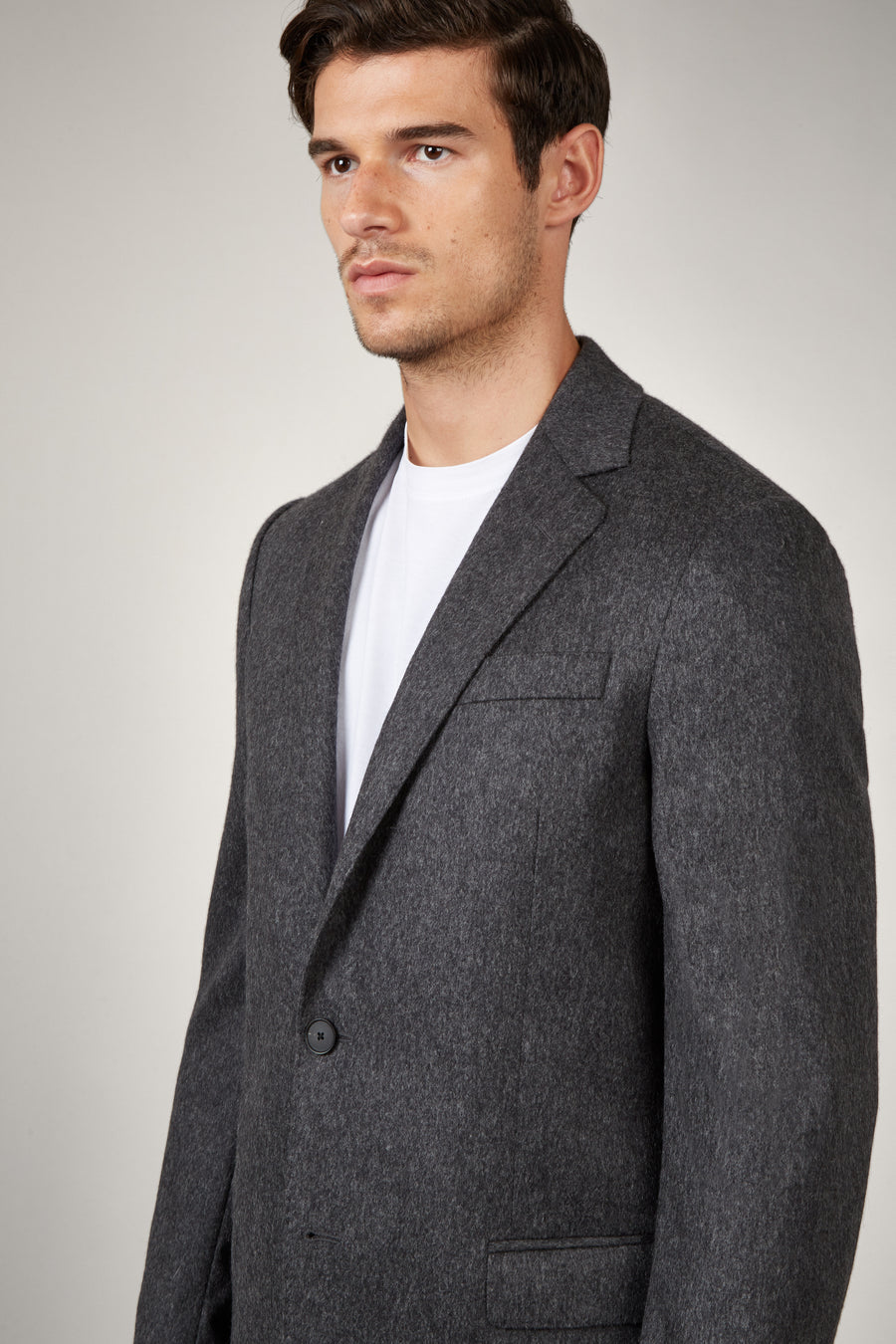 Charcoal Prouve Flannel Blazer