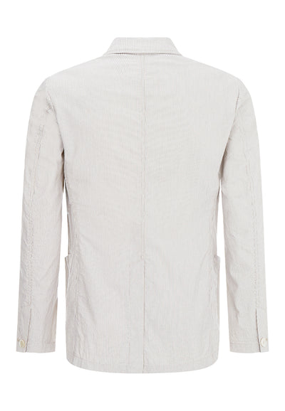 Ecru Ticking Stripe Blazer