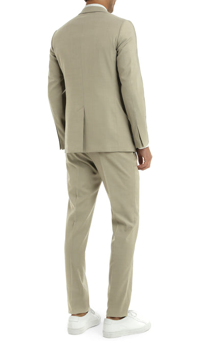 TROPICAL STRETCH WOOL FLAP POCKET BLAZER