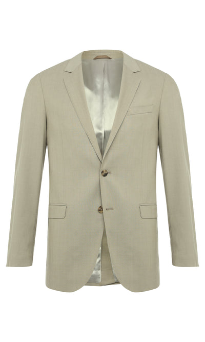 TROPICAL STRETCH WOOL FLAP POCKET BLAZER