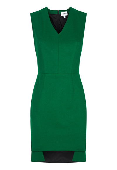 Green Melton Dress