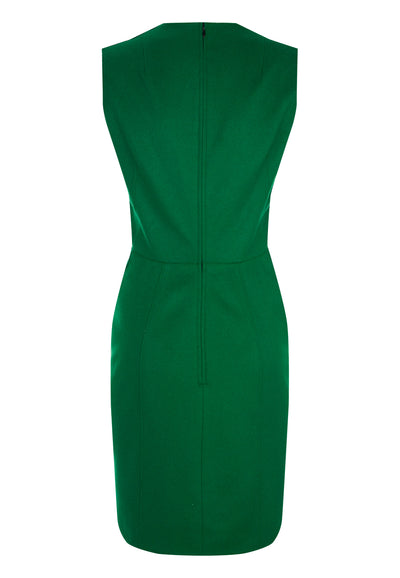 Green Melton Dress